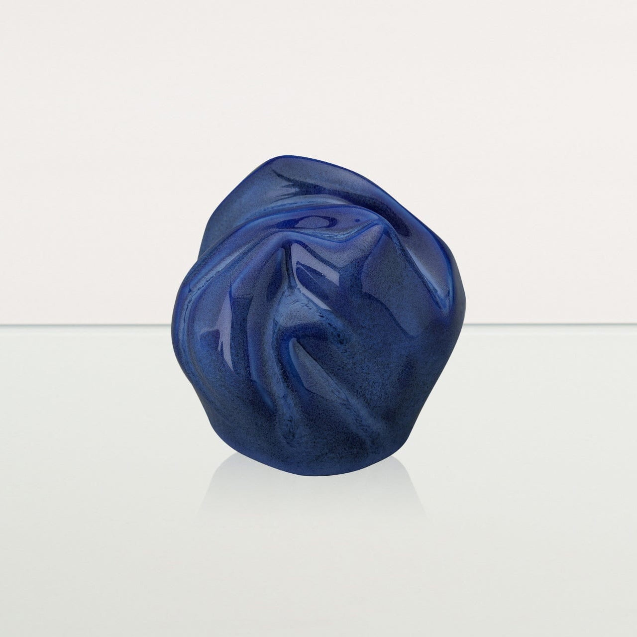 Cremation Keepsake Urn "Precious" - Small Keepsake | Blue Melange | Ceramic - Pulvis Art Urns