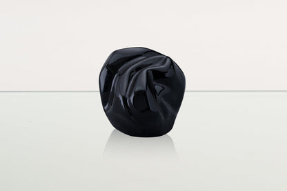 Cremation Keepsake Urn "Precious" - Small Keepsake | Lamp Black | Ceramic - Pulvis Art Urns