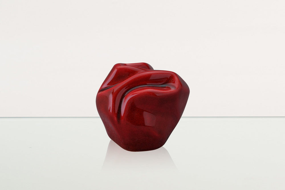 Pulvis Art Urns Keepsake Urn Cremation Keepsake Urn "Precious" - Small Keepsake | Red | Ceramic