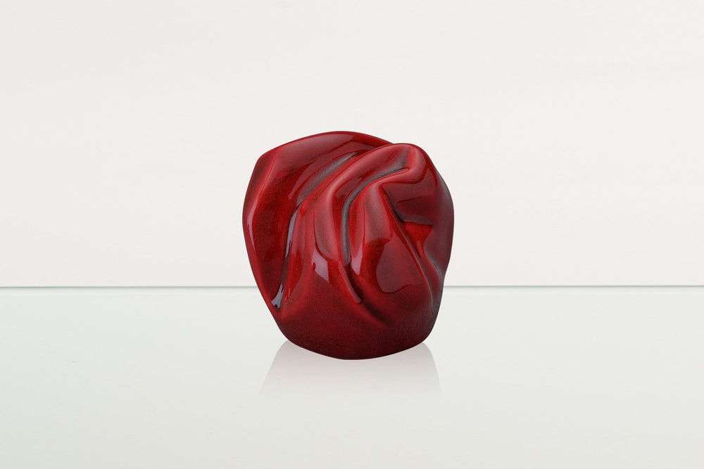 Pulvis Art Urns Keepsake Urn Cremation Keepsake Urn "Precious" - Small Keepsake | Red | Ceramic