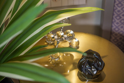 Cremation Keepsake Urn "Precious" - Small Keepsake | Lamp Black | Ceramic - Pulvis Art Urns