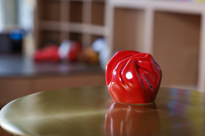 Cremation Keepsake Urn "Precious" - Small Keepsake | Red | Ceramic - Pulvis Art Urns