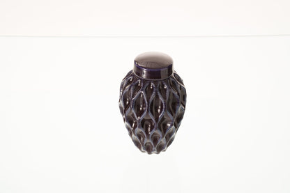 Cremation Urn "Echo" - 3D Printed Ceramic Urn | Violet | Keepsake - Pulvis Art Urns