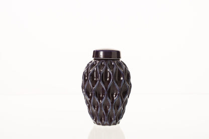 Cremation Urn "Echo" - 3D Printed Ceramic Urn | Violet | Keepsake - Pulvis Art Urns