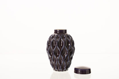 Cremation Urn "Echo" - 3D Printed Ceramic Urn | Violet | Keepsake - Pulvis Art Urns