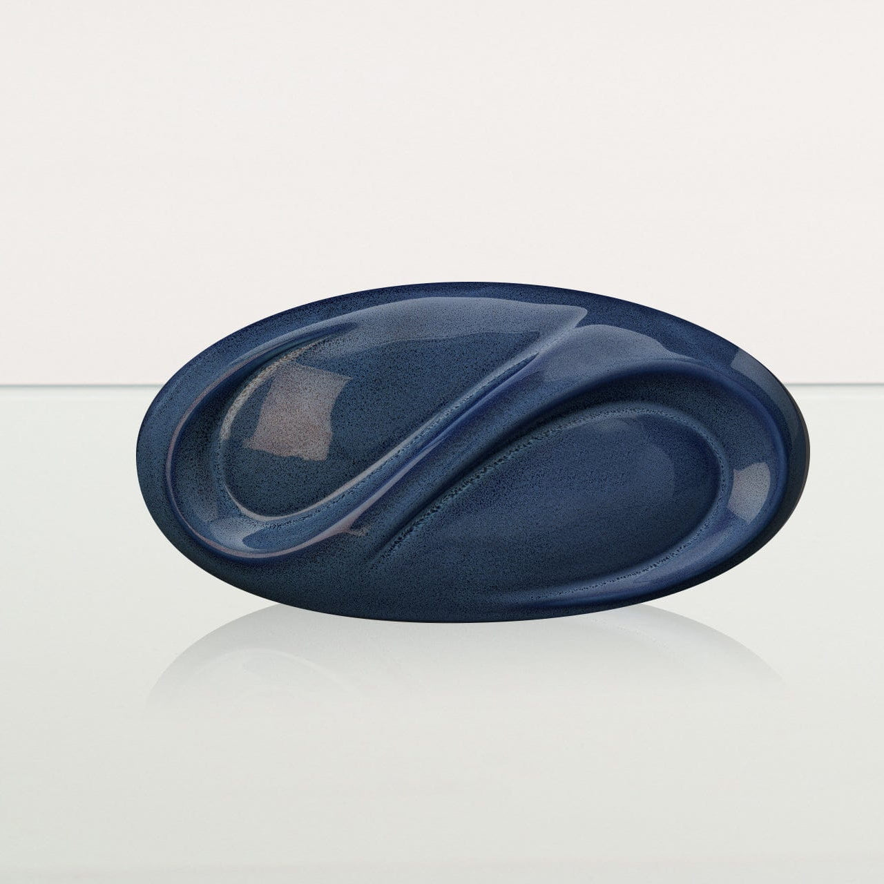 Eternity Handmade Cremation Keepsake Urn - Small | Blue Melange | Ceramic - Pulvis Art Urns