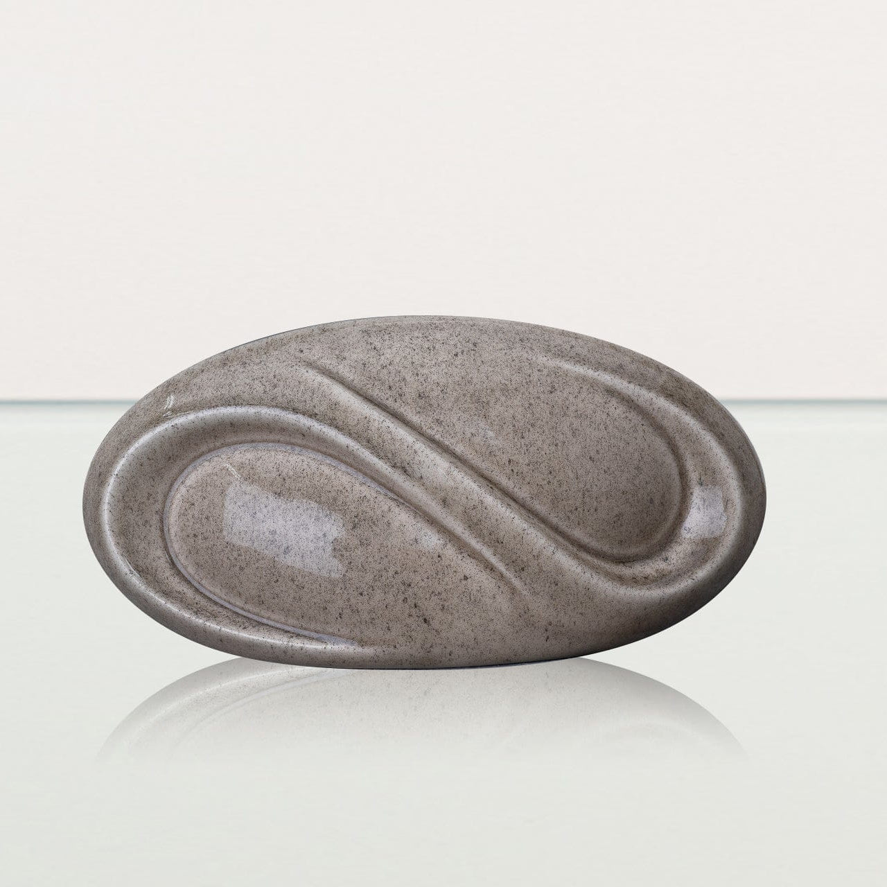 Eternity Handmade Cremation Keepsake Urn - Small Urn | Beige Grey | Ceramic - Pulvis Art Urns