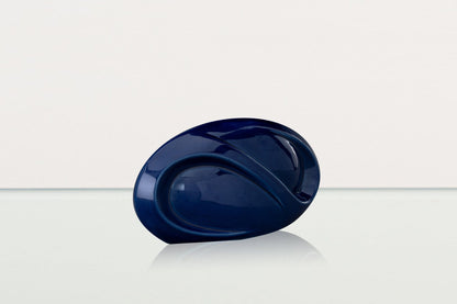 Eternity Handmade Cremation Keepsake Urn - Small Urn | Cobalt Metallic | Ceramic - Pulvis Art Urns