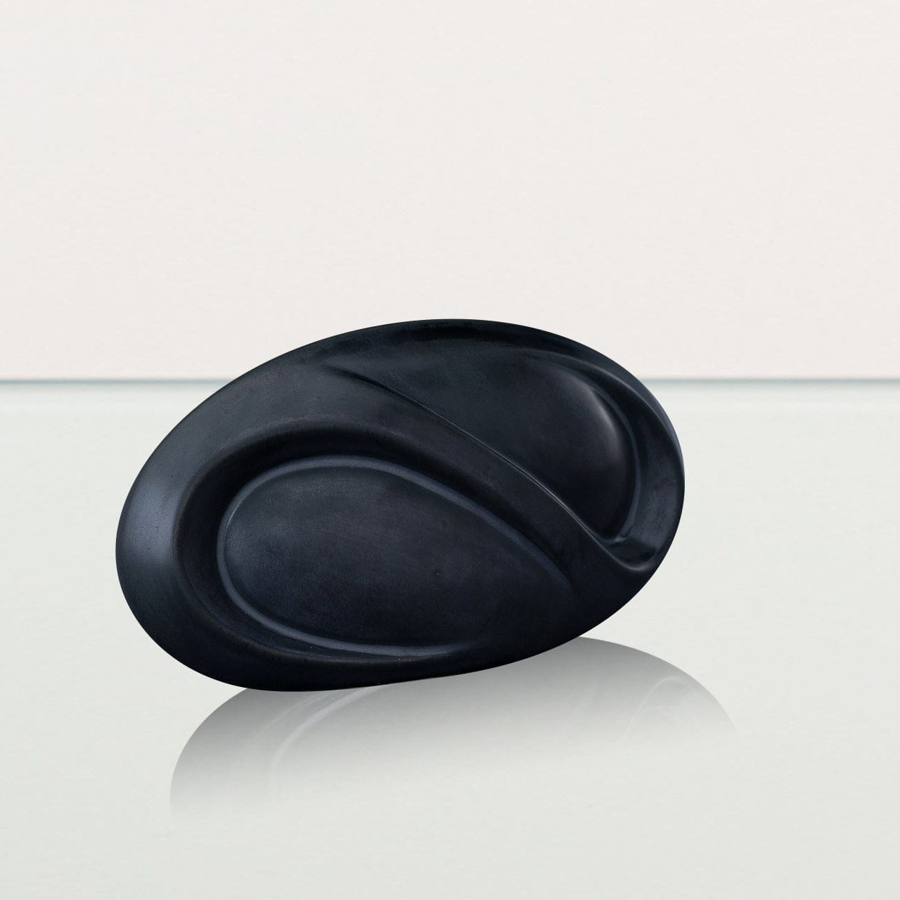 Eternity Handmade Cremation Keepsake Urn - Small Urn | Dark Matte | Ceramic - Pulvis Art Urns