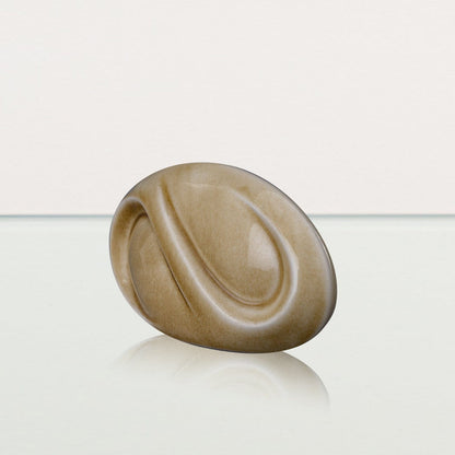 Eternity Handmade Cremation Keepsake Urn - Small Urn | Dark Sand | Ceramic - Pulvis Art Urns