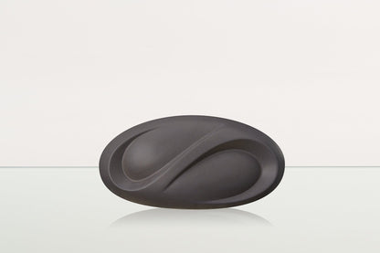 Eternity Handmade Cremation Keepsake Urn - Small Urn | Gray Matte | Ceramic - Pulvis Art Urns