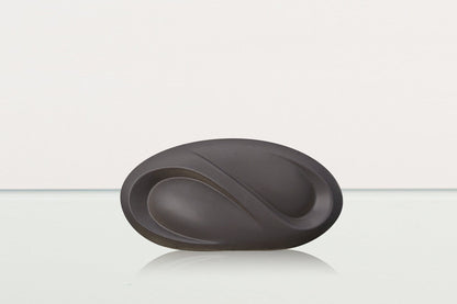 Eternity Handmade Cremation Keepsake Urn - Small Urn | Gray Matte | Ceramic - Pulvis Art Urns