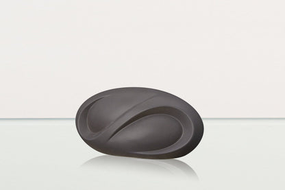 Eternity Handmade Cremation Keepsake Urn - Small Urn | Gray Matte | Ceramic - Pulvis Art Urns