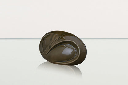 Eternity Handmade Cremation Keepsake Urn - Small Urn | Oily Green | Ceramic - Pulvis Art Urns