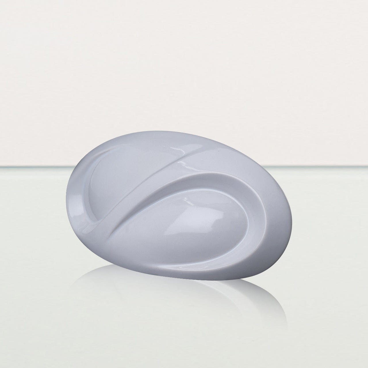 Eternity Handmade Cremation Keepsake Urn - Small Urn | White | Ceramic - Pulvis Art Urns