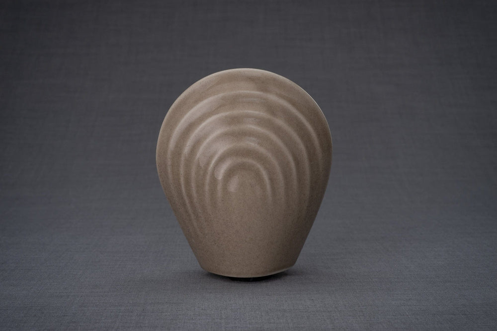 
                  
                    Pulvis Art Urns Keepsake Urn Handmade Cremation Keepsake Urn "Guardian" - Small | Beige Grey | Ceramic
                  
                