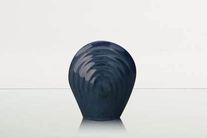 Handmade Cremation Keepsake Urn "Guardian" - Small | Blue Melange | Ceramic - Pulvis Art Urns