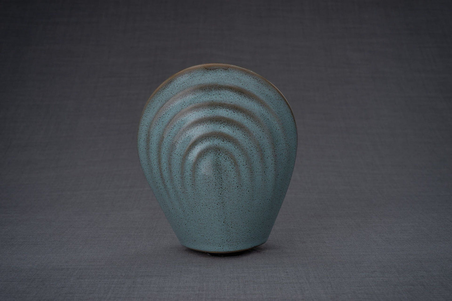 
                  
                    Pulvis Art Urns Keepsake Urn Handmade Cremation Keepsake Urn "Guardian" - Small | Oily Green Melange | Ceramic
                  
                