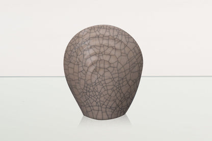 Handmade Cremation Keepsake Urn "Guardian" - Small Urn | Craquelure | Ceramic - Pulvis Art Urns