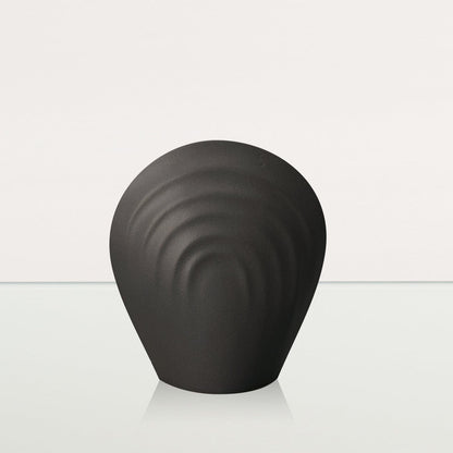 Handmade Cremation Keepsake Urn "Guardian" - Small Urn | Gray Matte | Ceramic - Pulvis Art Urns