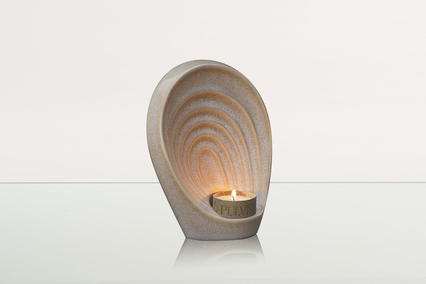 
                  
                    Pulvis Art Urns Keepsake Urn Handmade Cremation Keepsake Urn "Guardian" - Small Urn | Light Sand Melange | Ceramic
                  
                