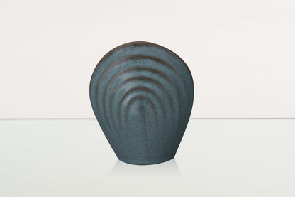 Handmade Cremation Keepsake Urn "Guardian" - Small Urn | Oily Green Melange | Ceramic - Pulvis Art Urns