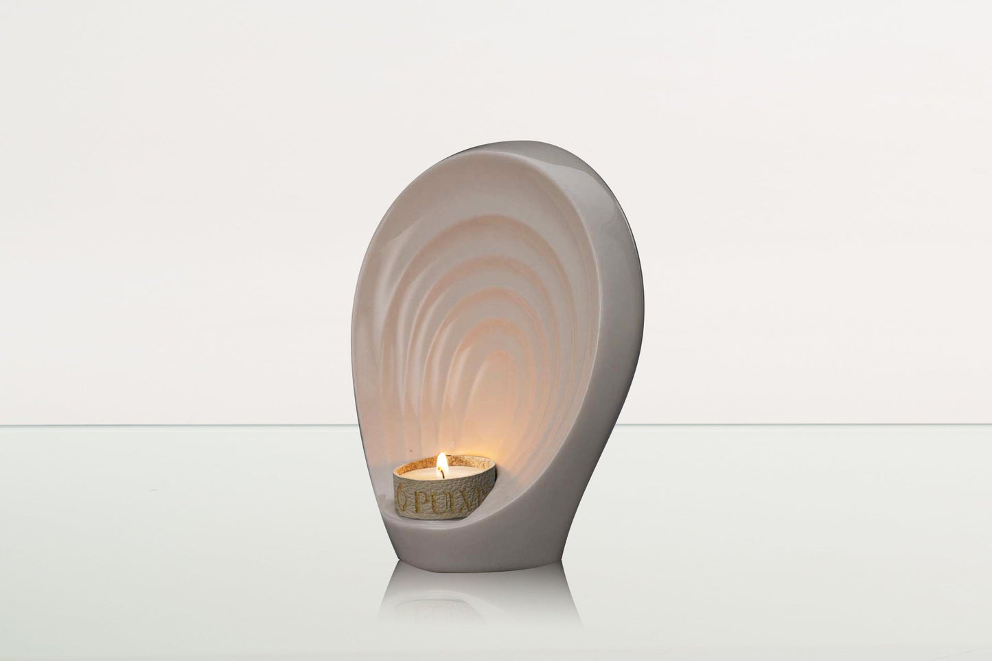 
                  
                    Pulvis Art Urns Keepsake Urn Handmade Cremation Keepsake Urn "Guardian" - Small Urn | Transparent | Ceramic
                  
                