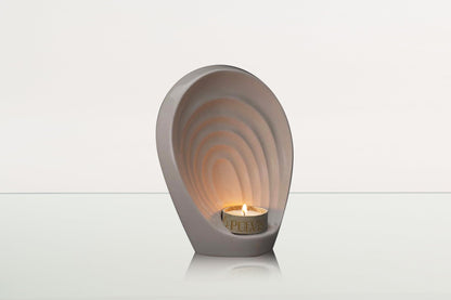 Handmade Cremation Keepsake Urn "Guardian" - Small Urn | Off-white | Ceramic - Pulvis Art Urns