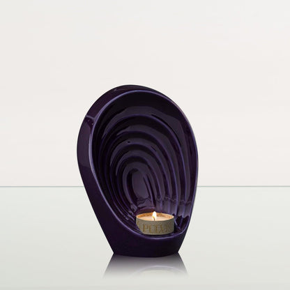Handmade Cremation Keepsake Urn "Guardian" - Small Urn | Violet | Ceramic - Pulvis Art Urns