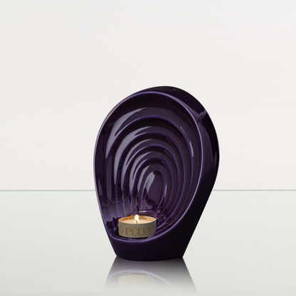 Handmade Cremation Keepsake Urn "Guardian" - Small Urn | Violet | Ceramic - Pulvis Art Urns