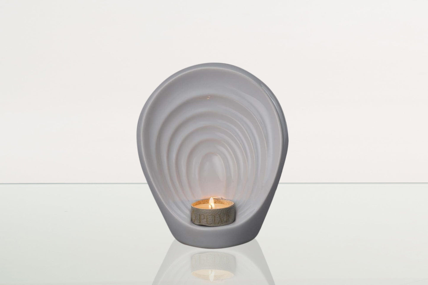 Pulvis Art Urns Keepsake Urn Handmade Cremation Keepsake Urn "Guardian" - Small Urn | White | Ceramic