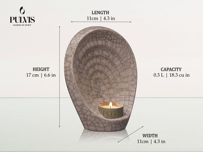 Pulvis Art Urns Keepsake Urn Handmade Cremation Keepsake Urn "Guardian" - Small Urn  | Ceramic