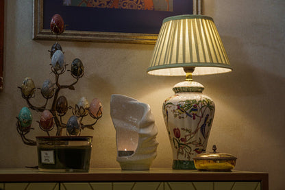 Handmade Cremation Keepsake Urn "Light" - Small Urn | Craquelure | Ceramic - Pulvis Art Urns