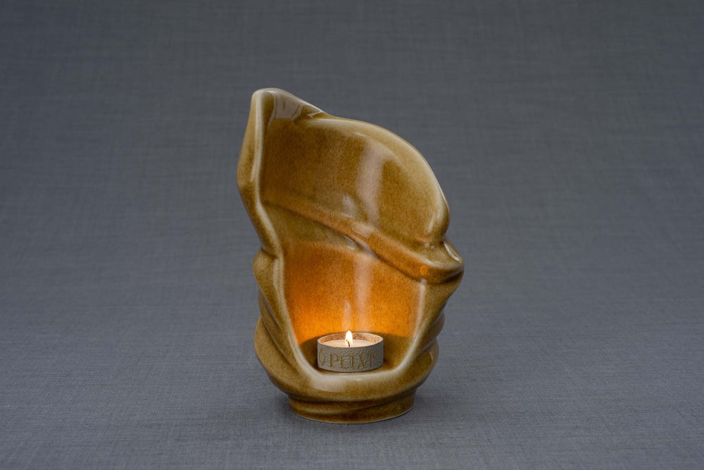 
                  
                    Pulvis Art Urns Keepsake Urn Handmade Cremation Keepsake Urn "Light" - Small | Dark Sand | Ceramic
                  
                