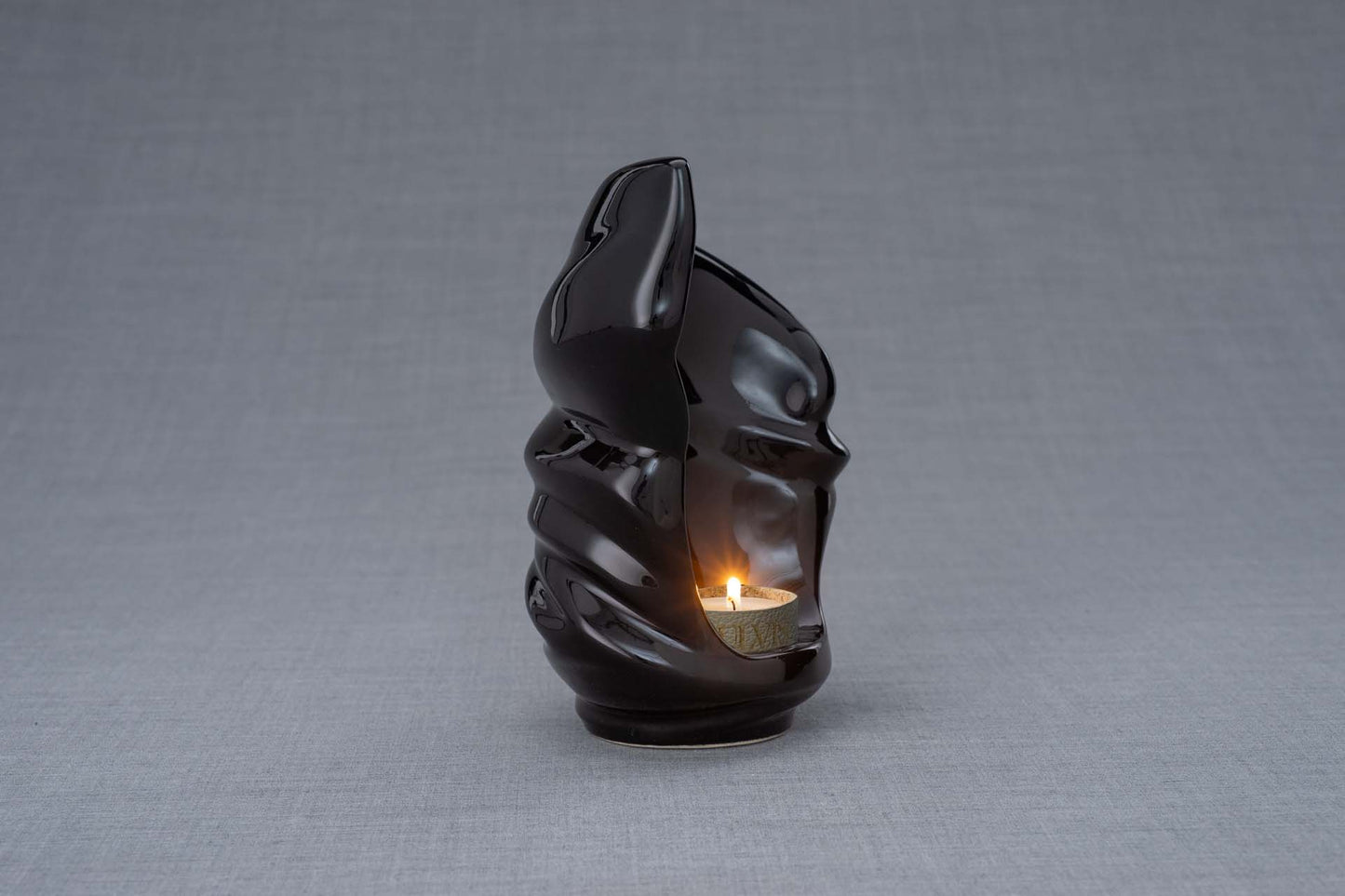 
                  
                    Pulvis Art Urns Keepsake Urn Handmade Cremation Keepsake Urn "Light" - Small | Lamp Black | Ceramic
                  
                