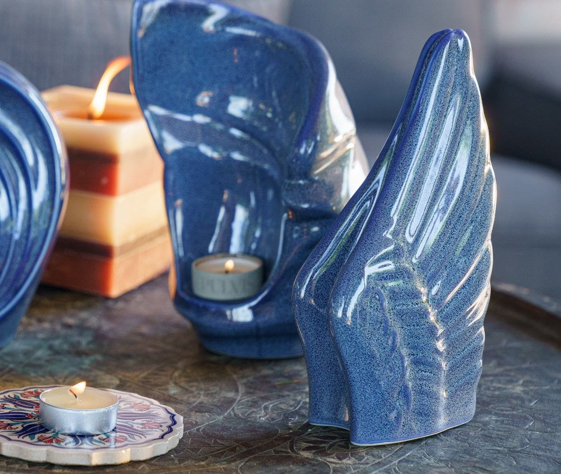 
                  
                    Pulvis Art Urns Keepsake Urn Handmade Cremation Keepsake Urn "Light" - Small | Oxide Green | Ceramic
                  
                