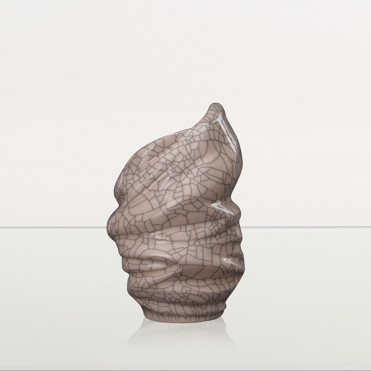 Handmade Cremation Keepsake Urn "Light" - Small Urn | Craquelure | Ceramic - Pulvis Art Urns