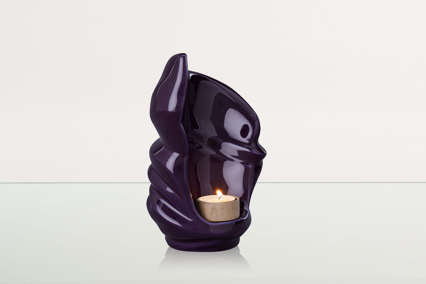 Pulvis Art Urns Keepsake Urn Handmade Cremation Keepsake Urn "Light" - Small Urn | Violet | Ceramic