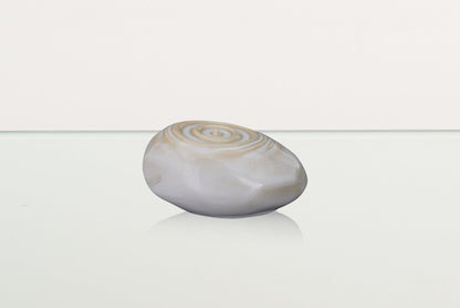 Handmade Cremation Keepsake Urn "Resonance" - Small | Beige Melange | Ceramic - Pulvis Art Urns