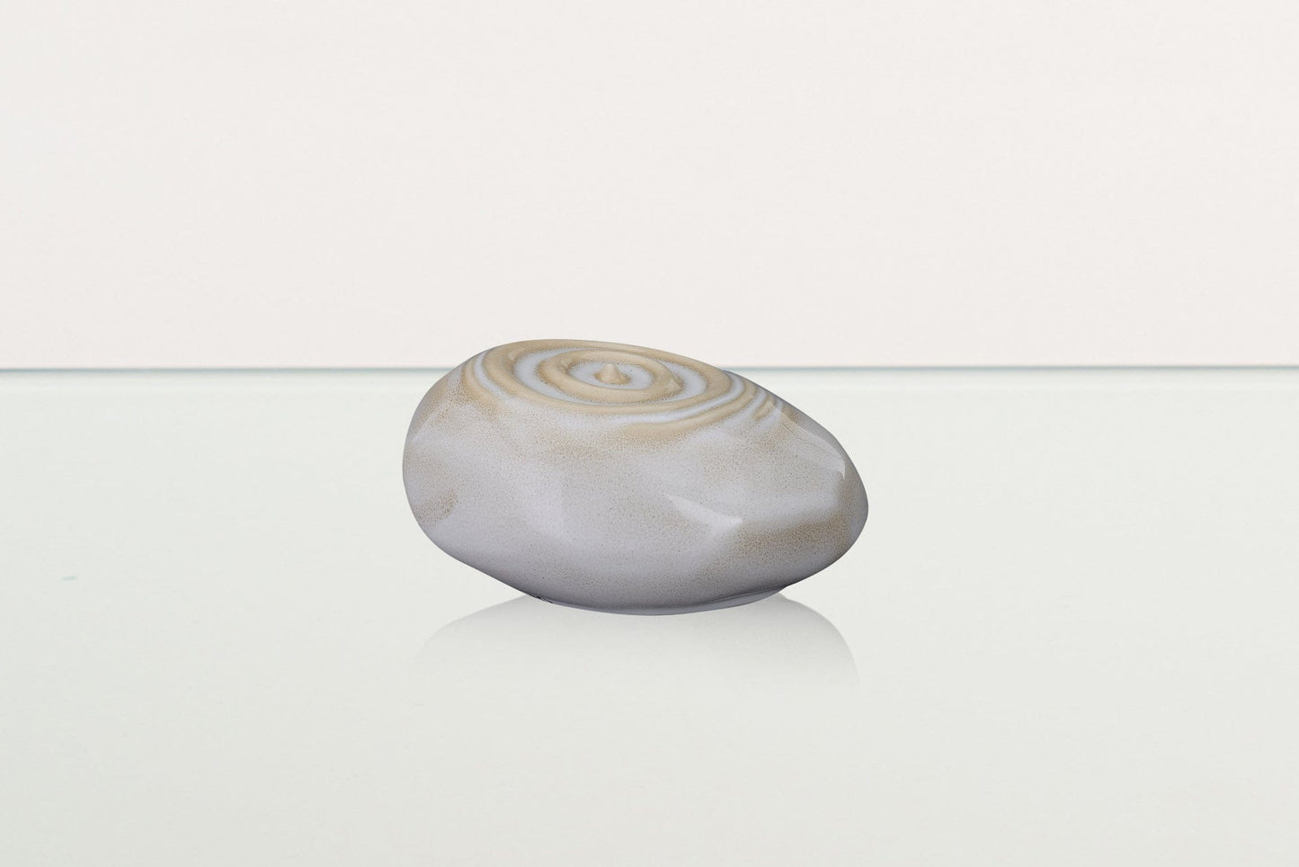 
                  
                    Pulvis Art Urns Keepsake Urn Handmade Cremation Keepsake Urn "Resonance" - Small | Beige Melange | Ceramic
                  
                