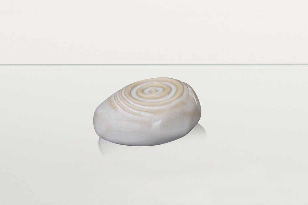 Pulvis Art Urns Keepsake Urn Handmade Cremation Keepsake Urn "Resonance" - Small | Beige Melange | Ceramic