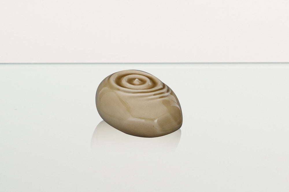 Pulvis Art Urns Keepsake Urn Handmade Cremation Keepsake Urn "Resonance" - Small Urn | Beige | Ceramic