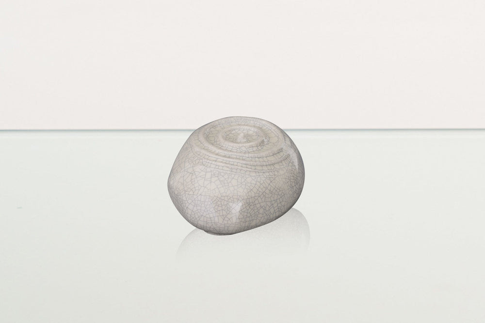 Pulvis Art Urns Keepsake Urn Handmade Cremation Keepsake Urn "Resonance" - Small Urn | Craquelure | Ceramic