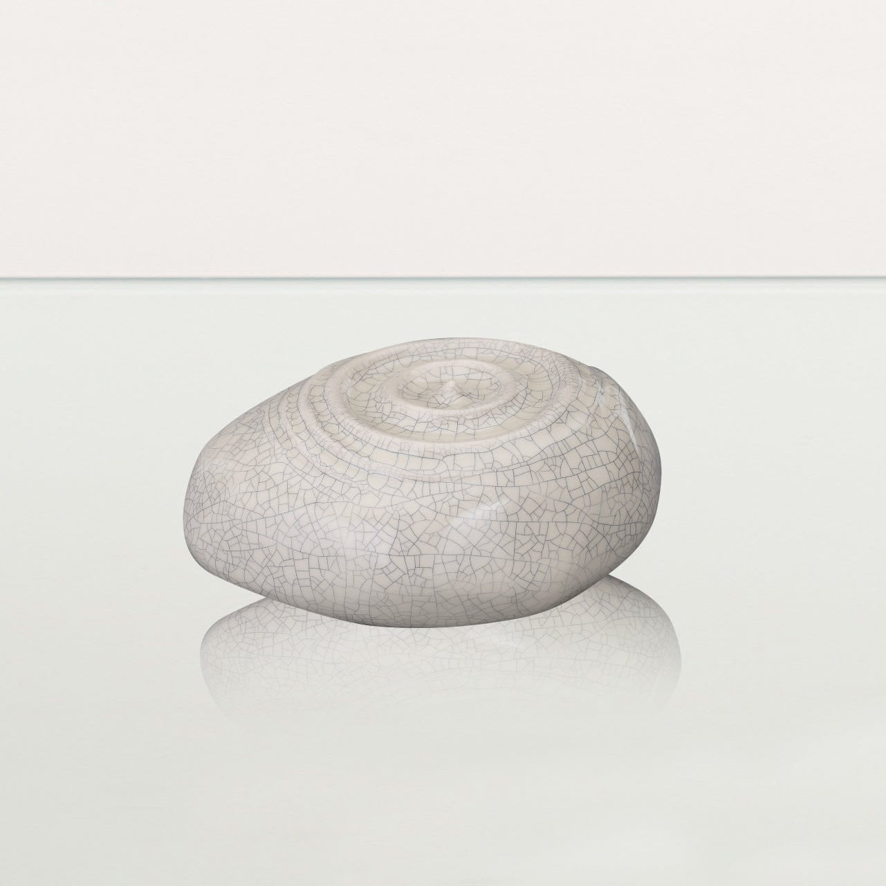 Handmade Cremation Keepsake Urn "Resonance" - Small Urn | Craquelure | Ceramic - Pulvis Art Urns