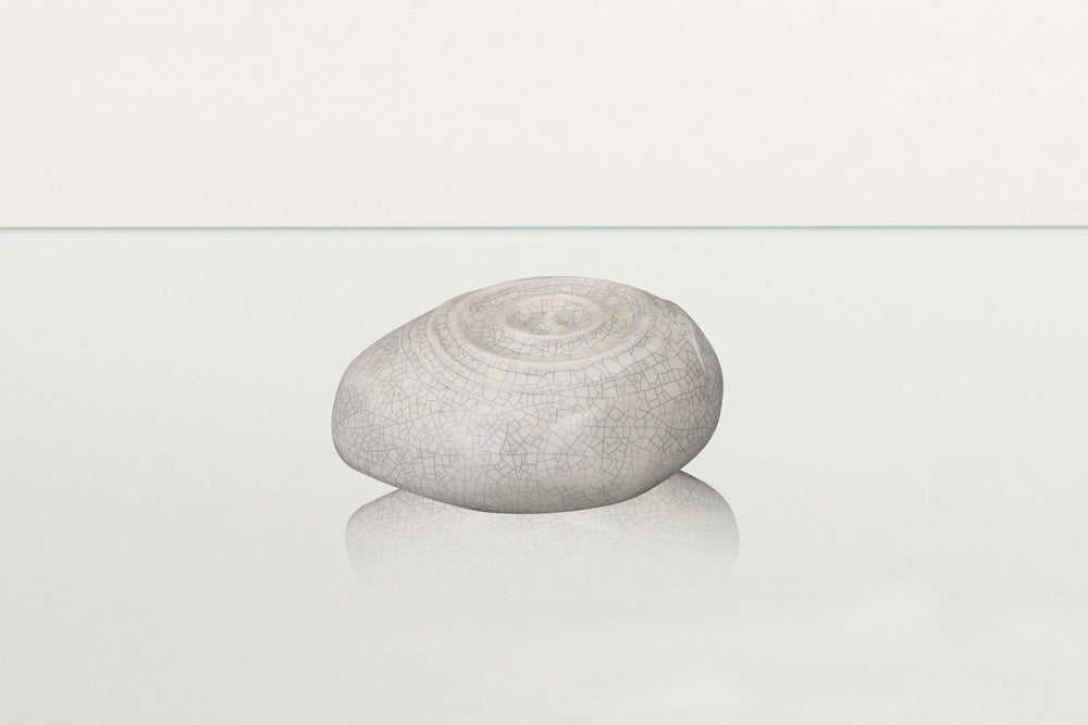Pulvis Art Urns Keepsake Urn Handmade Cremation Keepsake Urn "Resonance" - Small Urn | Craquelure | Ceramic