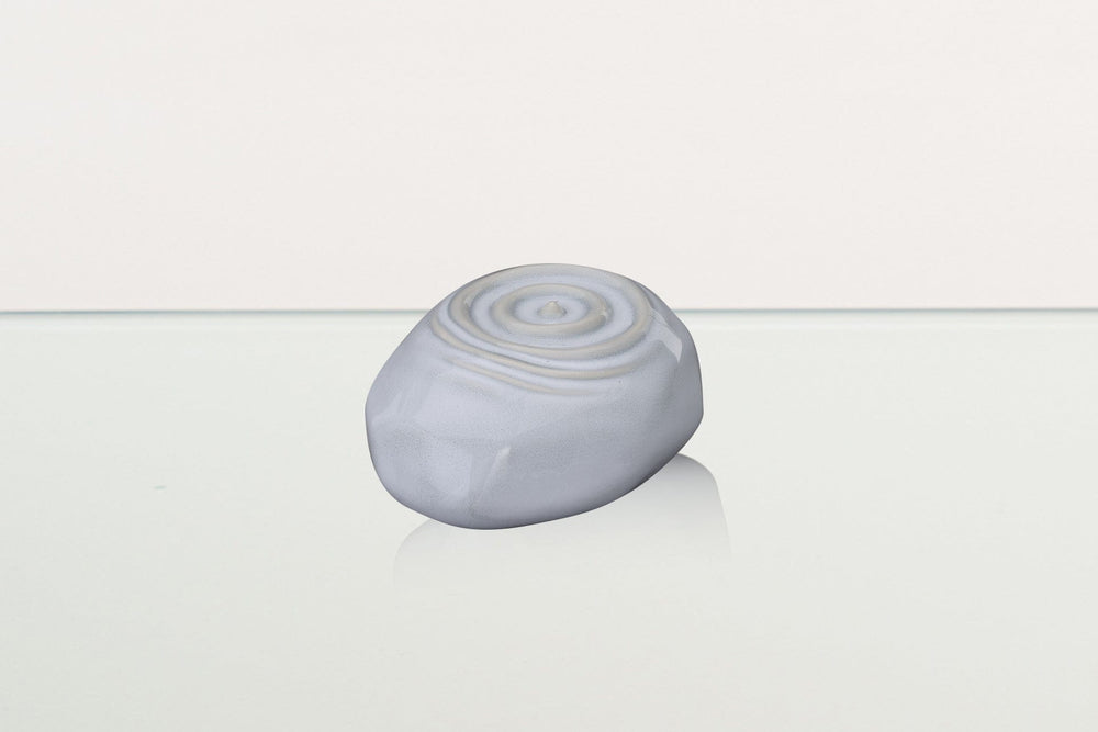 Pulvis Art Urns Keepsake Urn Handmade Cremation Keepsake Urn "Resonance" - Small Urn | Grey Melange | Ceramic