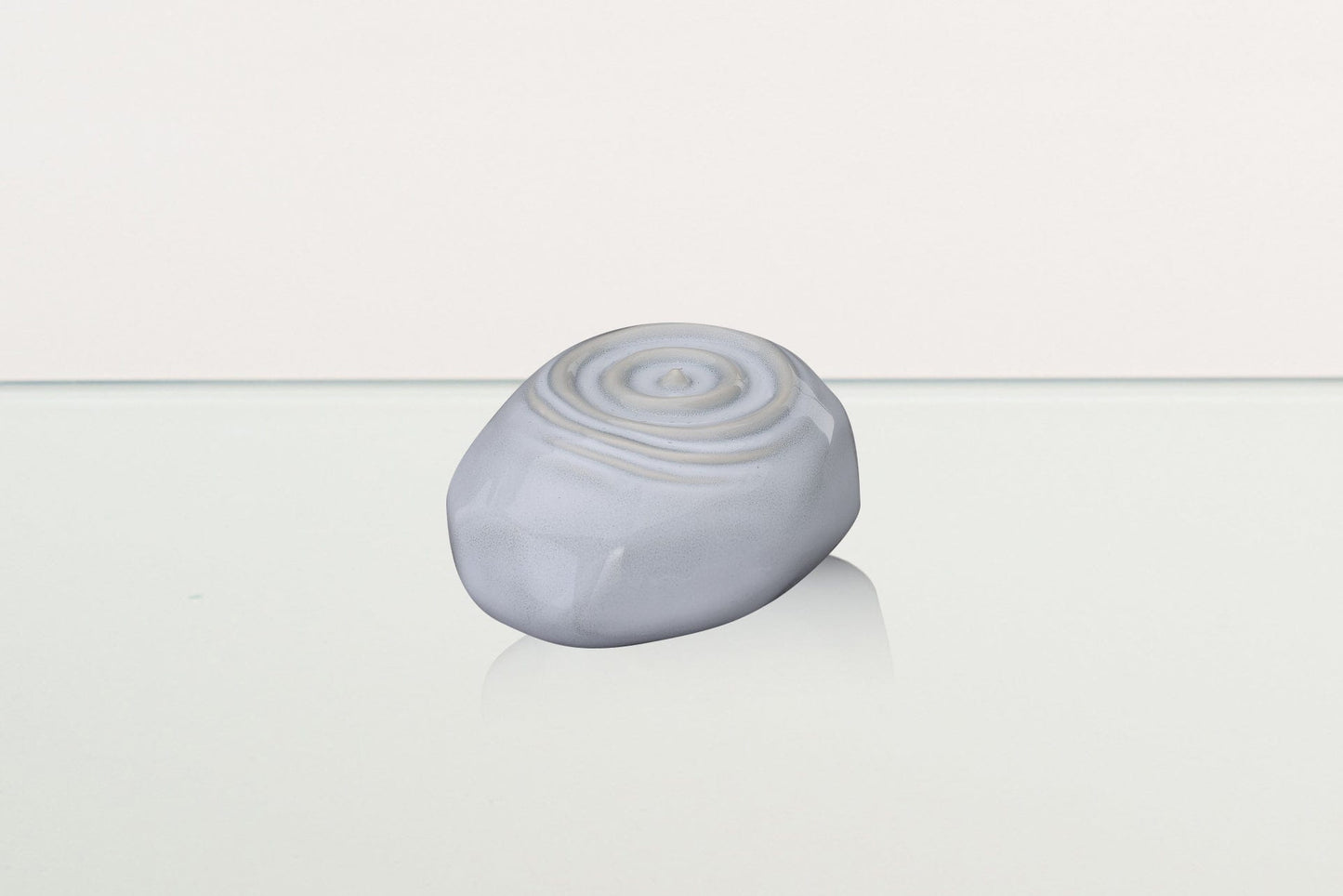 Pulvis Art Urns Keepsake Urn Handmade Cremation Keepsake Urn "Resonance" - Small Urn | Grey Melange | Ceramic