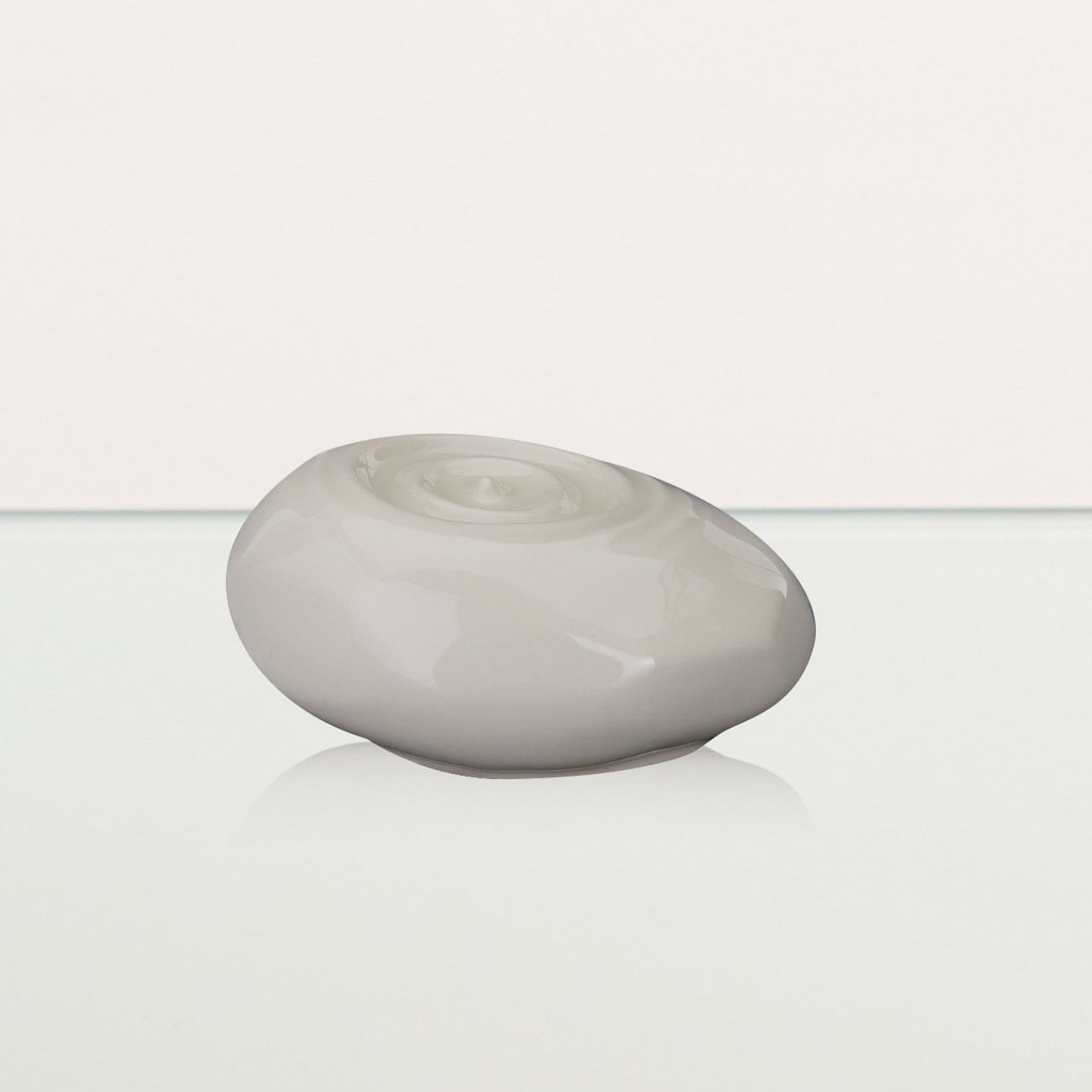 Handmade Cremation Keepsake Urn "Resonance" - Small Urn | Off-white | Ceramic - Pulvis Art Urns