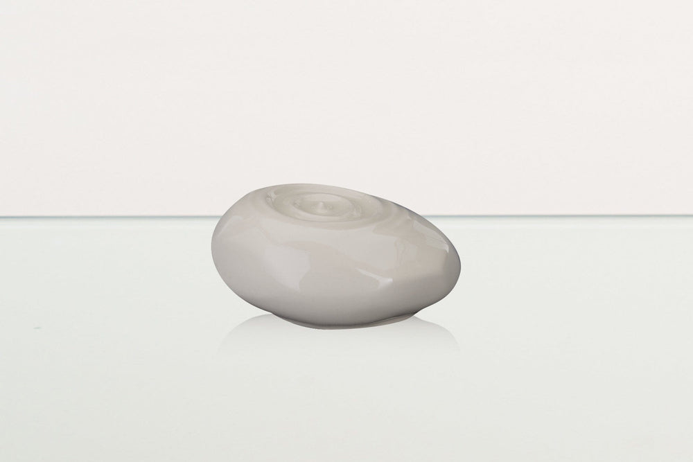 Pulvis Art Urns Keepsake Urn Handmade Cremation Keepsake Urn "Resonance" - Small Urn | Transparent | Ceramic