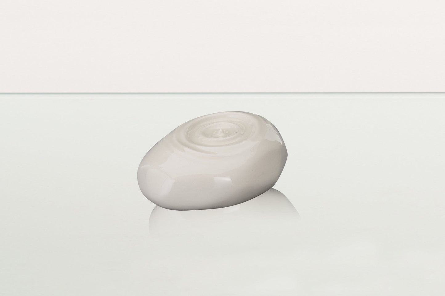 Pulvis Art Urns Keepsake Urn Handmade Cremation Keepsake Urn "Resonance" - Small Urn | Transparent | Ceramic